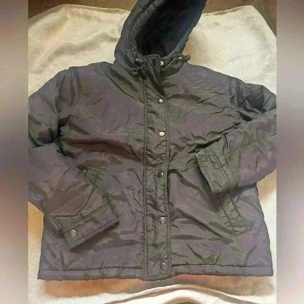 J. crew black puffer jacket